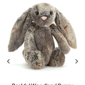 Jellycat Woodland Bashful Bunny 12" Gradient Brown Floppy Stuffed Rabbit SOLDOUT